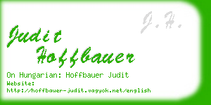 judit hoffbauer business card